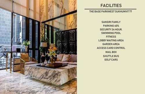 Phra Khanong Nuea Apartment | The Base Park West - Bangkok Sukhumvit 77