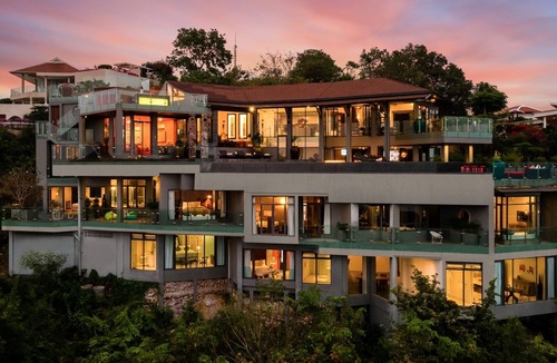 Choeng Mon Villa | Villa Skyfall - 6 Bedroom Villa with Expansive Seaview and Private Theatre