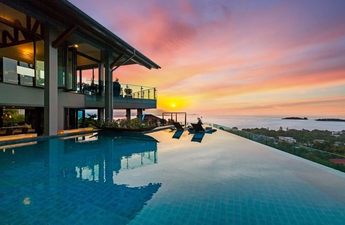 Choeng Mon Villa | Villa Skyfall - 6 Bedroom Villa with Expansive Seaview and Private Theatre