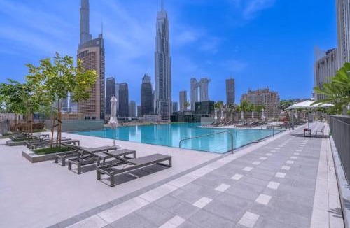 Jebel Ali Apartment | VOGUE DOWNTOWN VIEWS II Luxurious One Bedroom Apartment with Balcony and full Amenities, Opposite Dubai Mall Skybridge, Walkable to Burj Khalifa