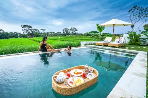 2 BR Villa with open view of rice paddies & sunset