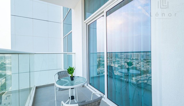 Elegant 1BR with Outdoor Cinema & In-House Clinic