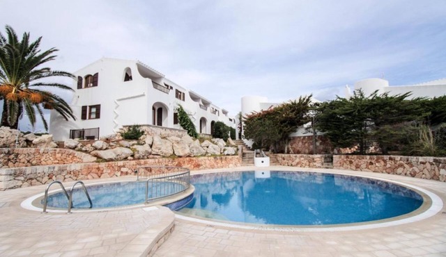 Es brucs, quiet and secluded town in the bay of cala morell