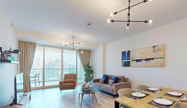 JLT Escape | Elegant 1 Bed | Walk to Metro Station I Laguna Tower