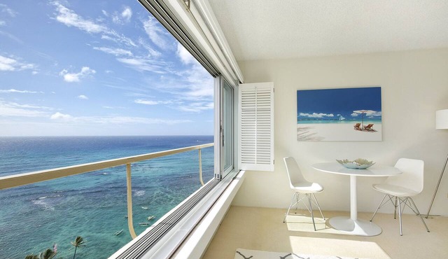 Panoramic Oceanfront & Diamond Head views, just steps to beach. FREE Parking!