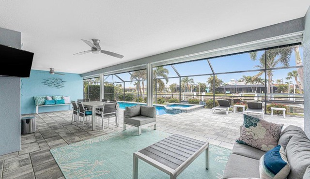 Tranquility Waterfront Villa with Pool & Dock