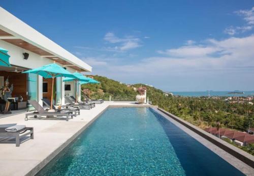 Villa Danisa 4BR Panoramic Ocean View with Infinity Pool & Private Gym