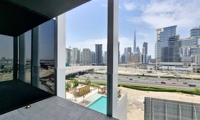 Business Bay Apartment | 621 Upside Living | Studio with balcony and Burj V