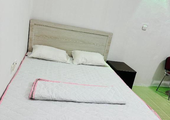 Sharjah Apartment | Big bedroom in apartment sharing washroom