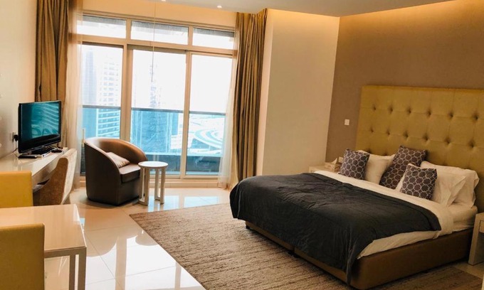 Downtown Dubai Apartment | Damac Voleo , stunning canal view Studio apartment , High floor