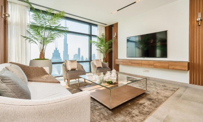 DIFC Apartment | Luxurious Burj Khalifa view Apt in Dubai DIFC
