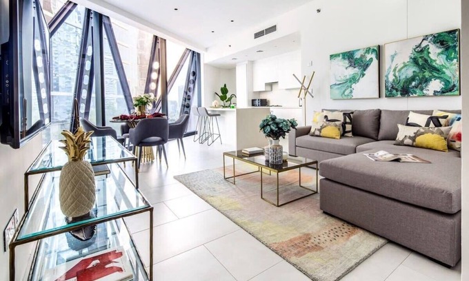 Downtown Dubai Apartment | Modern + Minimalist 1BR in Burj Khalifa Boulevard!