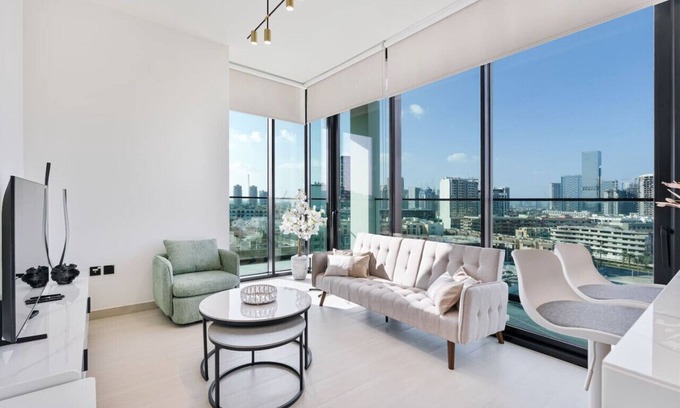 Dubai Sports City Apartment | Savis Home-Enjoy the City Skyline View