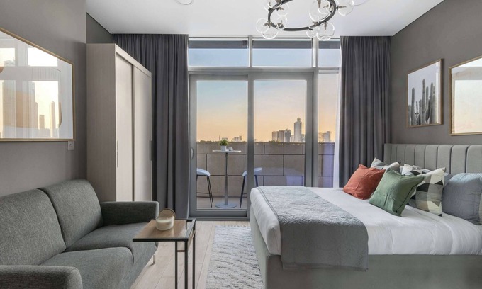 Bur Dubai Apartment | Silkhaus Burj Khalifa View Studio | Burj Daman