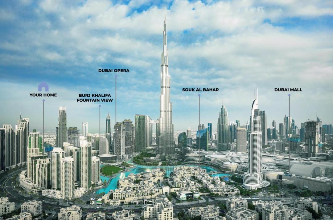 Photo of Buildings in Downtown Dubai