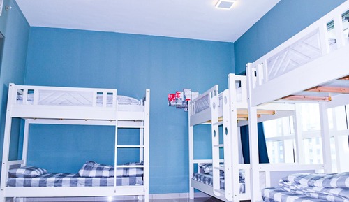 Luxury Shared Dormitory, Mixed Dorm, Balcony, Sea View