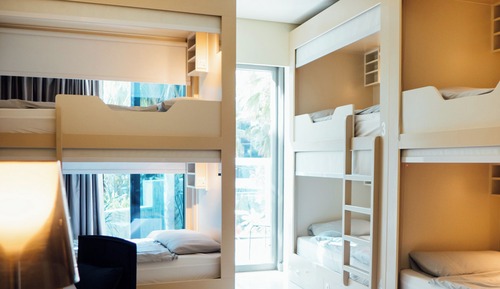 Comfort Shared Dormitory, Men only, Housekeeping, Pool View