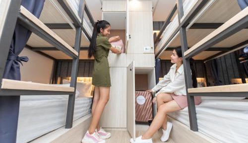 Bunk Bed in Male Dormitory Room 